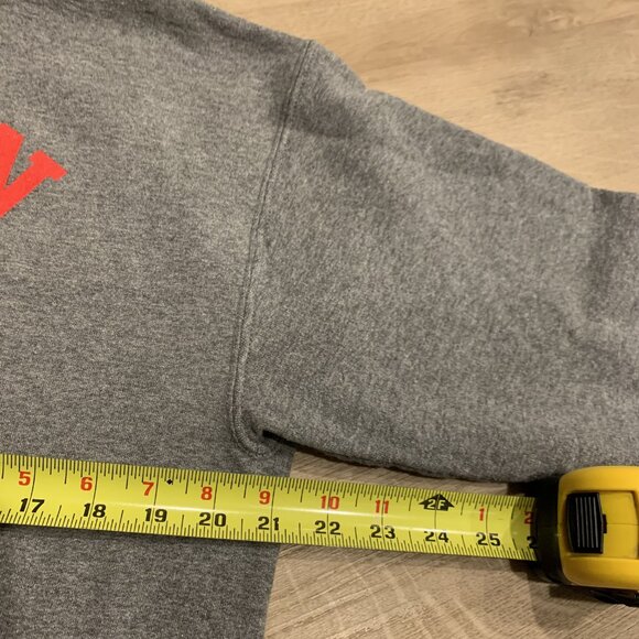 IvySport Boston University Terriers Hoodie Gray Sweatshirt Men's Medium M BU - Picture 6 of 7